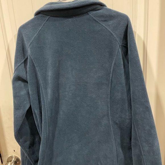 Columbia NEW, unisex extra large Columbia fleece jacket emerald green. - Picture 2 of 9